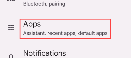 Go to the "App" section in the Settings.