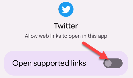 Toggle off "Open Supported Links."