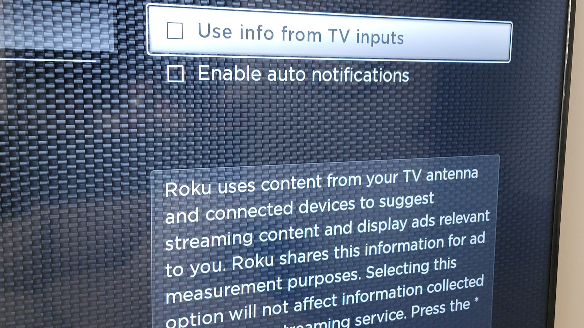 How to disable roku tv ads