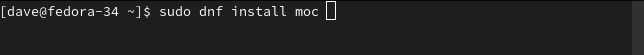 Installing MOC on Fedora
