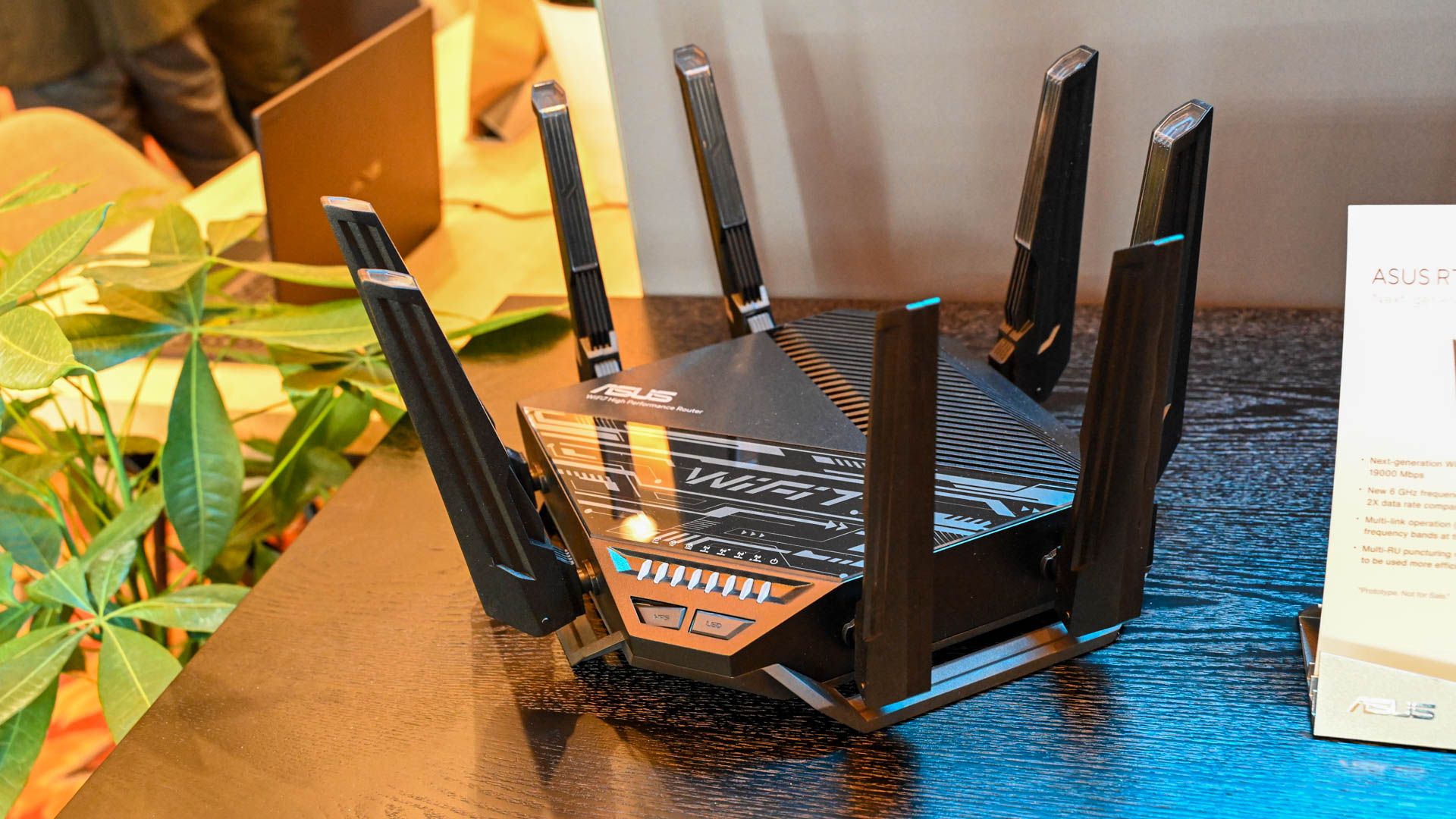 The ASUS RT-BE96U Wi-Fi 7 router.