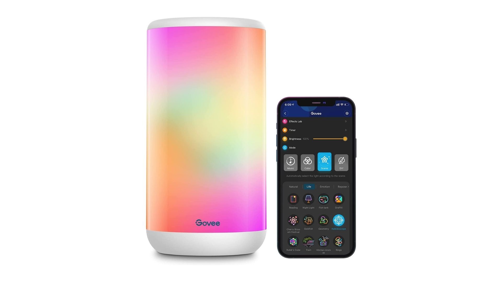 Govee Smart Table Lamp, Dimmable App Control Lamp with 37 Scene Modes and Music Mode
