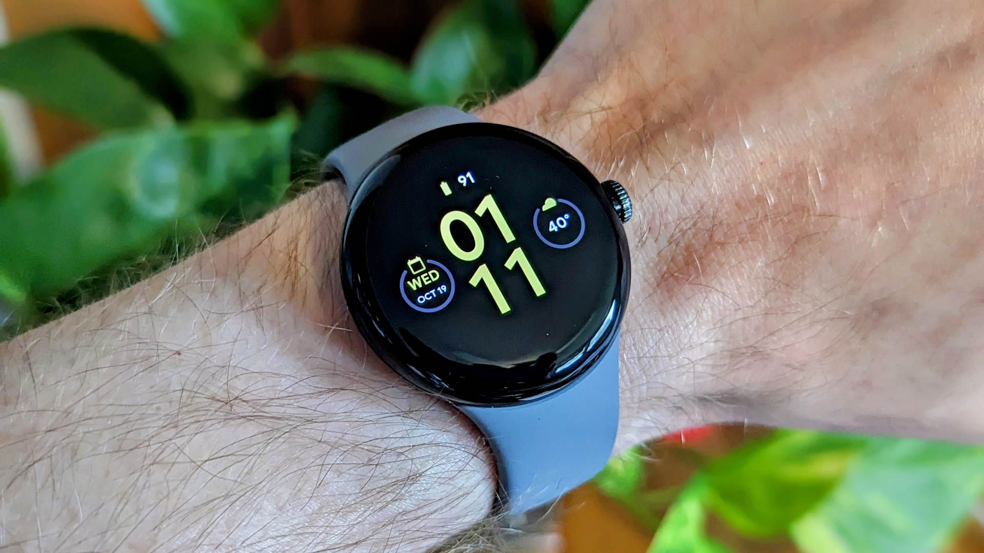 Google Pixel Watch on a person's wrist
