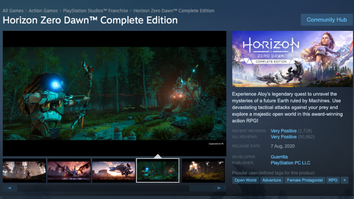 Horizon Zero Dawn PC