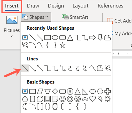 Drawing lines in PowerPoint