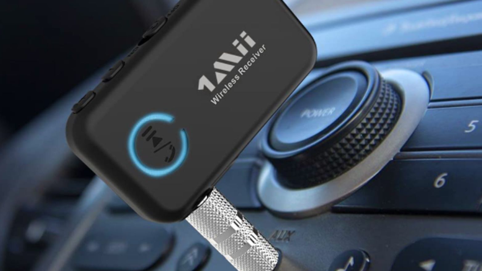 A car aux to Bluetooth adapter