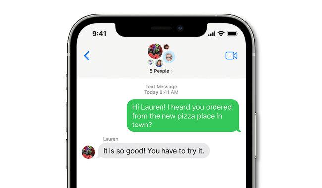 Apple SMS group texting