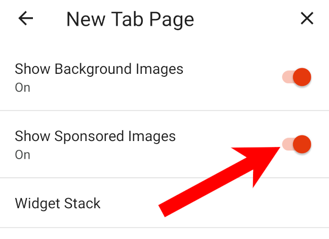 Disable sponsored images in Brave mobile.