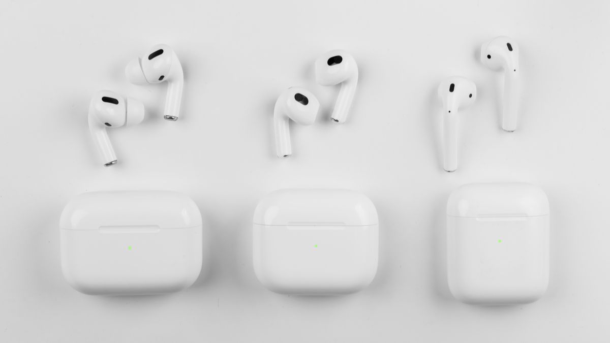 AirPods models laid out