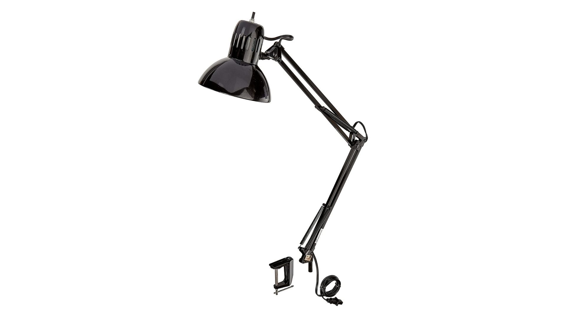Globe Electric 56963 Metal Clamp-Swing Arm Multi-Joint Desk Lamp
