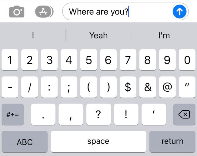 Where Are You? iMessage