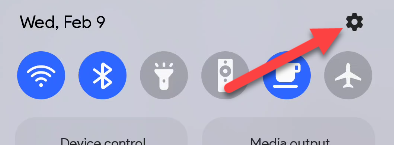 Tap the gear icon.