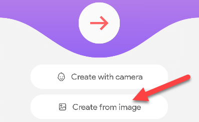 Select &quot;Create From Image.&quot;
