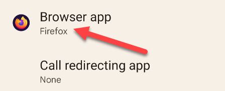Tap "Browser App."
