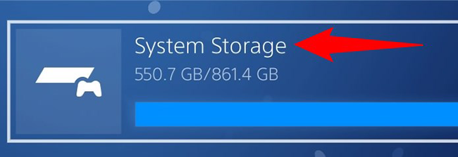 Select a storage type.