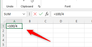 How to Divide Numbers in Microsoft Excel