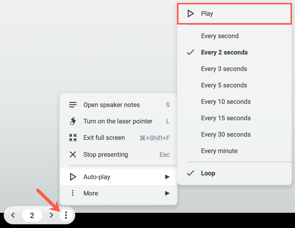 Can Google Slides Auto Play