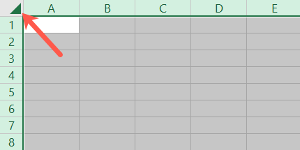 Entire sheet selected in Excel