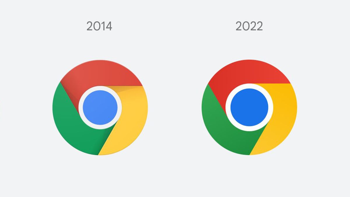 Google Chrome logos side-by-side
