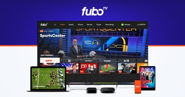 FuboTV on several streaming devices.
