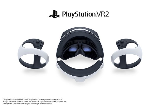 A rear view of the PS VR2