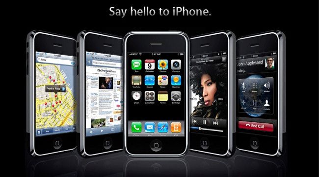 "Say Hello to iPhone" from Apple website in 1998.