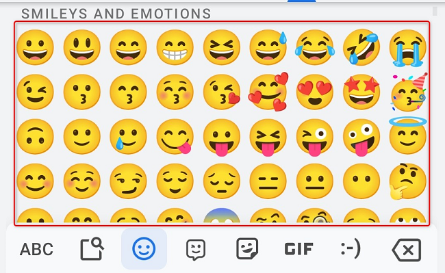 Select an emoji.