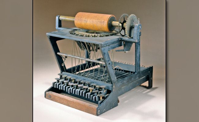The 1876 Sholes Typewriter Patent Model