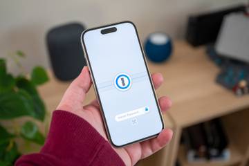 1Password password manager running on an Apple iPhone 14 Pro