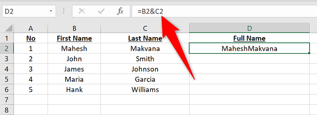 How to Concatenate in Microsoft Excel