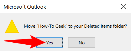 Click "Yes" in the prompt.