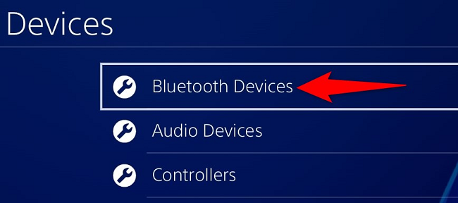 Head into "Bluetooth Devices."