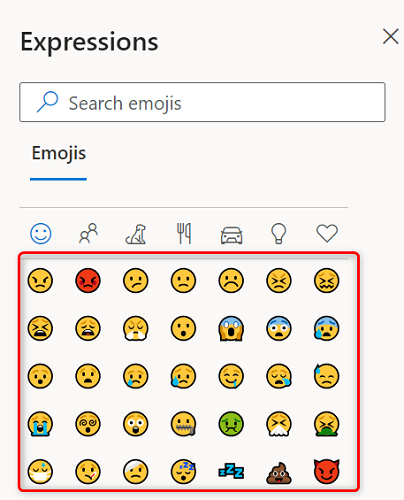 Choose an emoji.