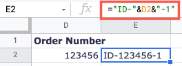 How to Add Text With a Formula in Google Sheets
