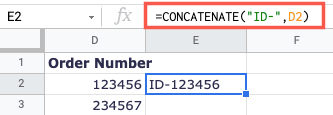 How to Add Text With a Formula in Google Sheets