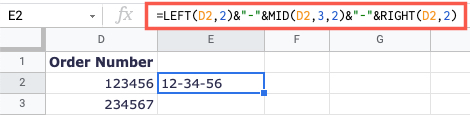 How to Add Text With a Formula in Google Sheets