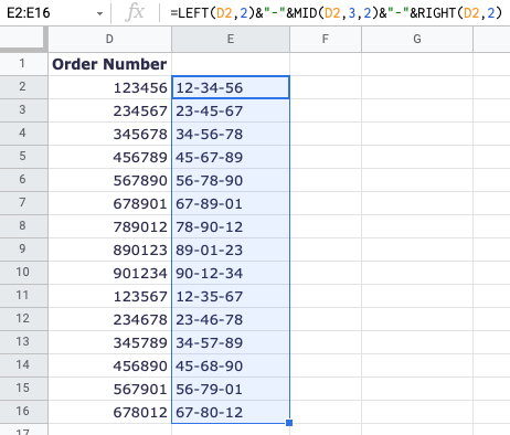 How to Add Text With a Formula in Google Sheets