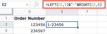 How to Add Text With a Formula in Google Sheets
