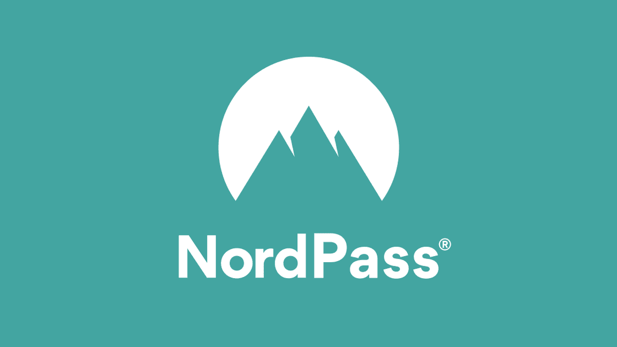NordPass logo on teal background