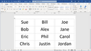 How To Make Name Tags In Microsoft Word