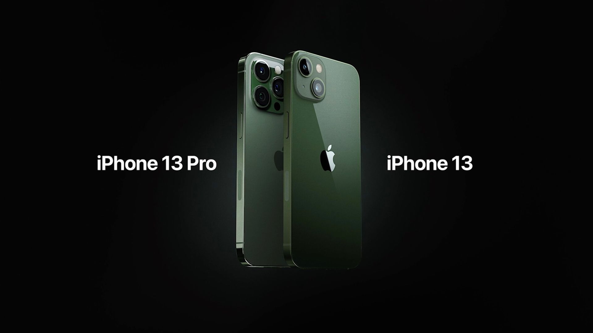 the iPhone 13 and 13 Pro in two new green colors