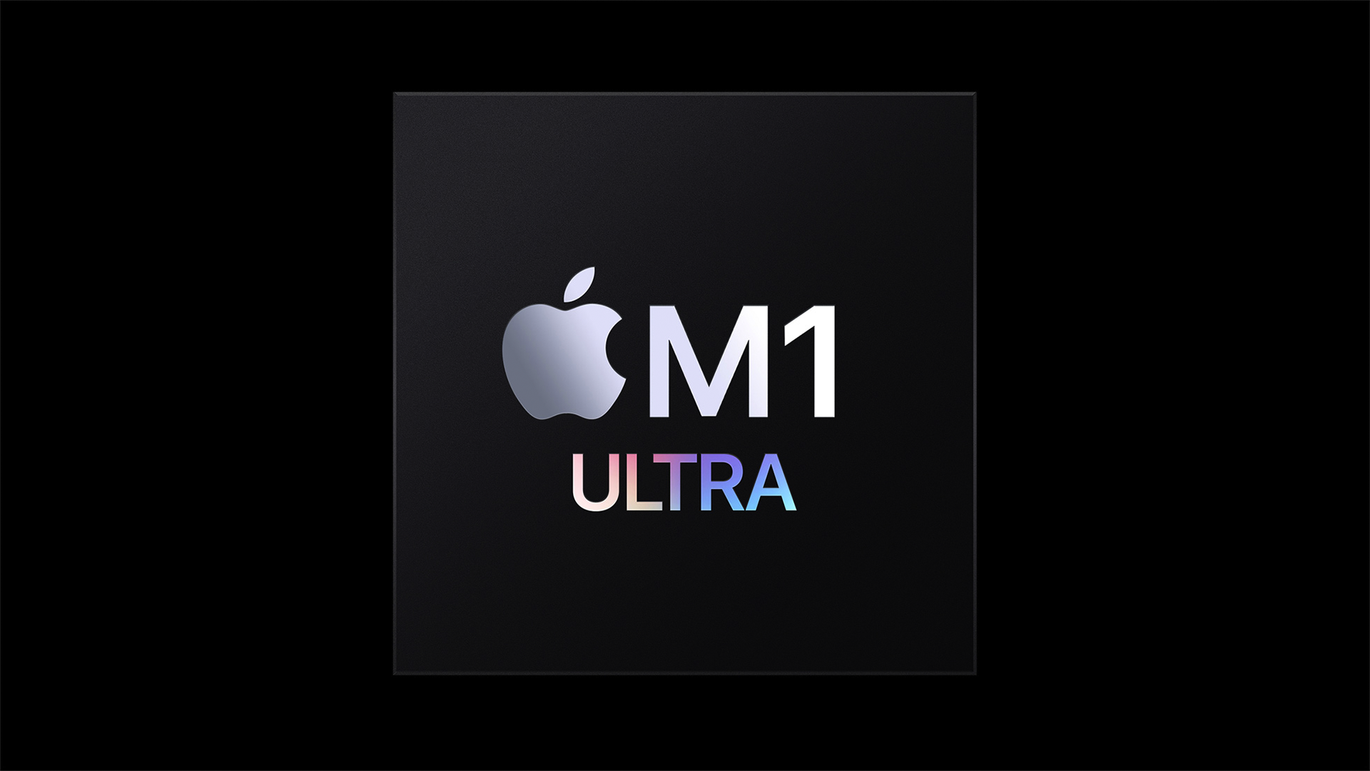 A logo for Apple's M1 Ultra chip.