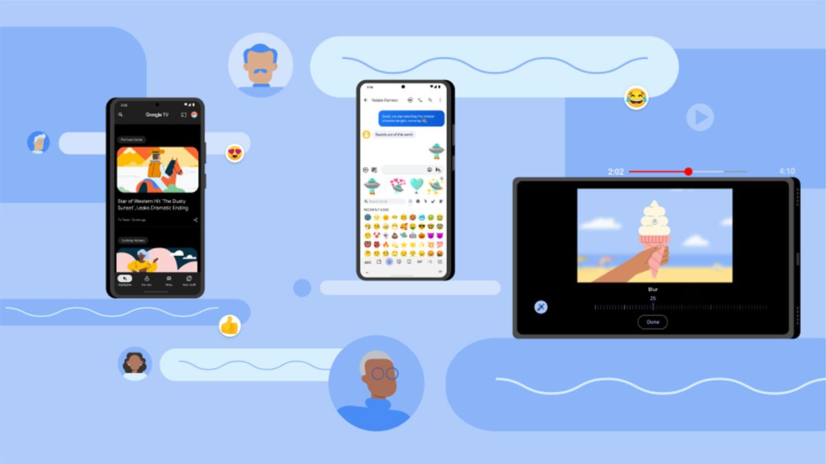 Google's header image for its Messages update