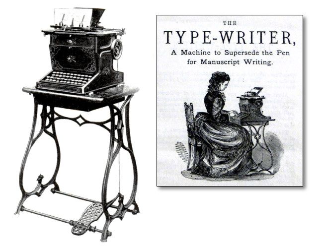 The original 1874 Sholes and Glidden Type-Writer