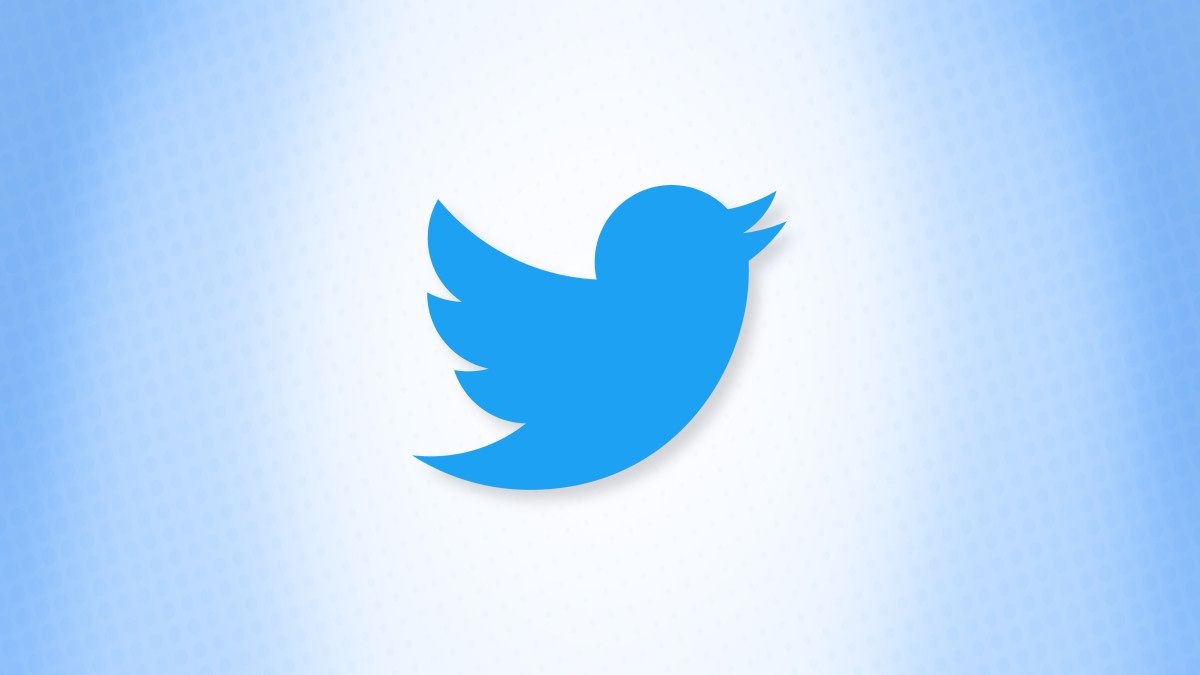 The twitter logo on a blue background