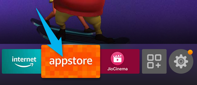 Select "Appstore."