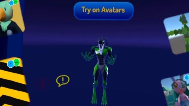 VRChat Avatar Selection Screen