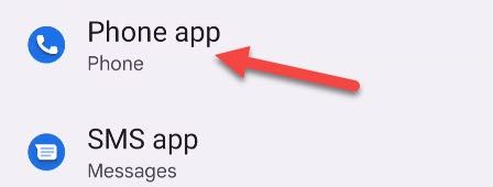 Select "Phone App."