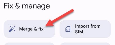 Select "Merge and Fix."