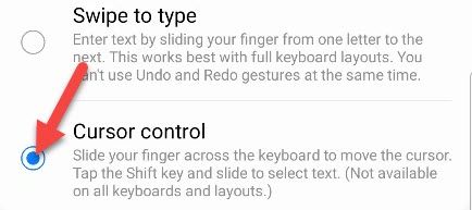 Switch it to "Cursor Control."